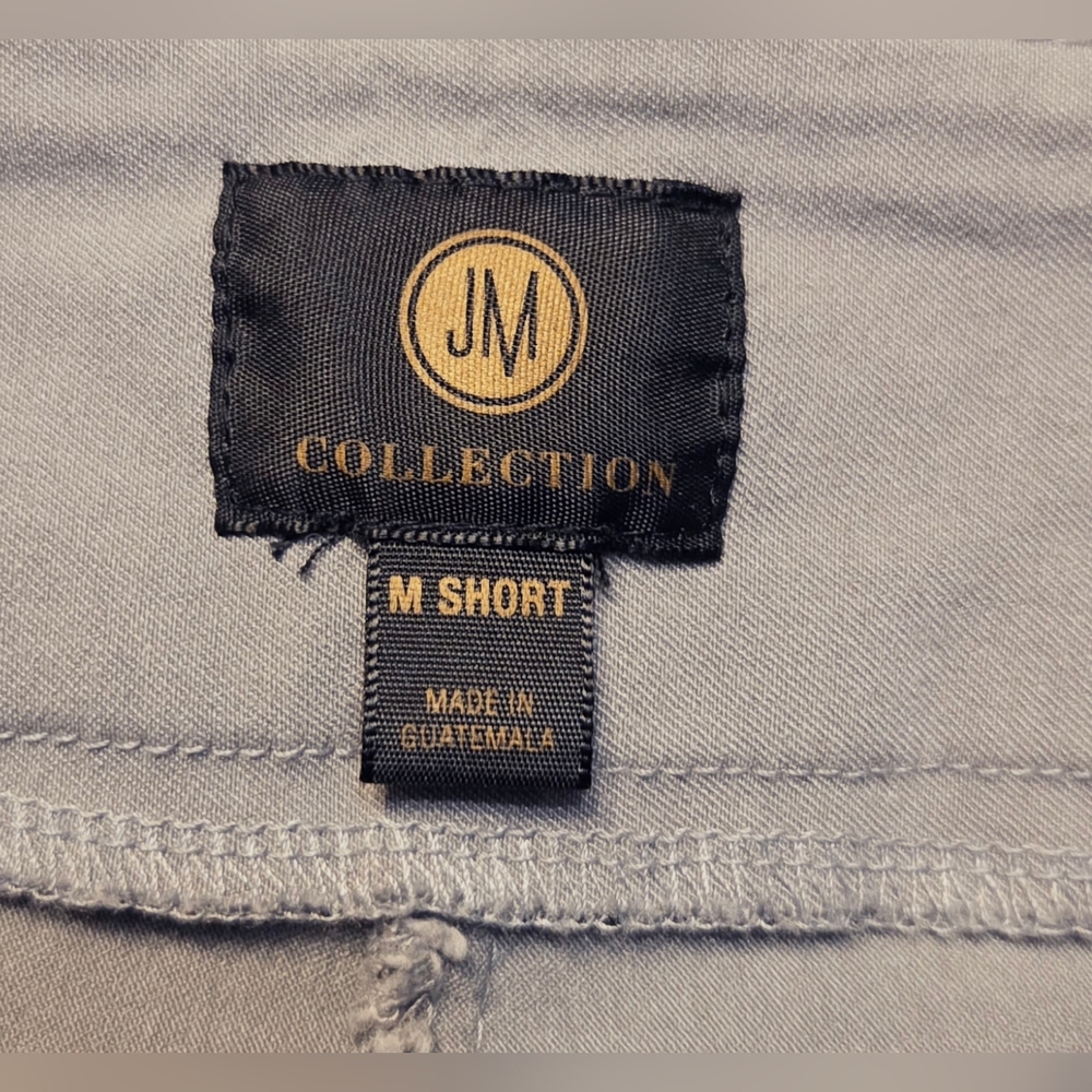 JM Collection NWOT Gray Tummy Control Pull On Pants Studded Waist Size M - Picture 7 of 9